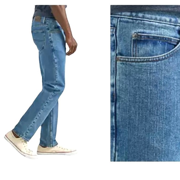 Men’s Lee Regular Fit Classic Straight Leg Jeans SIze 36 X 32 - Picture 4 of 10